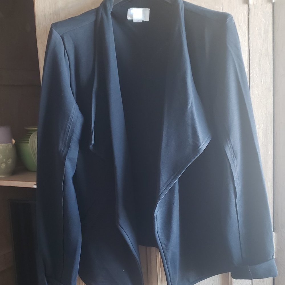 Nordstrom Caslon Navy Casual Blazer Sweater Jacket